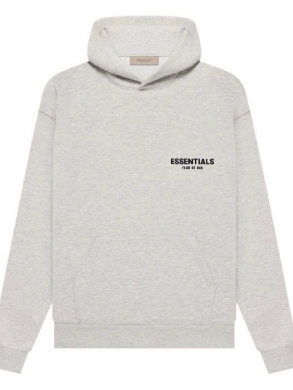Fear of God Essentials Light Gray Pullover Hoodie